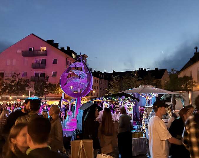Partystimmung in der Stadt