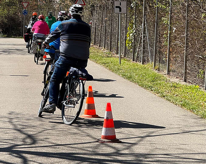 Slalom (Foto: Polizeipräsidium Ravensburg)
