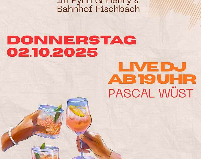 Plakat Afterwork Bahnhof Fischbach