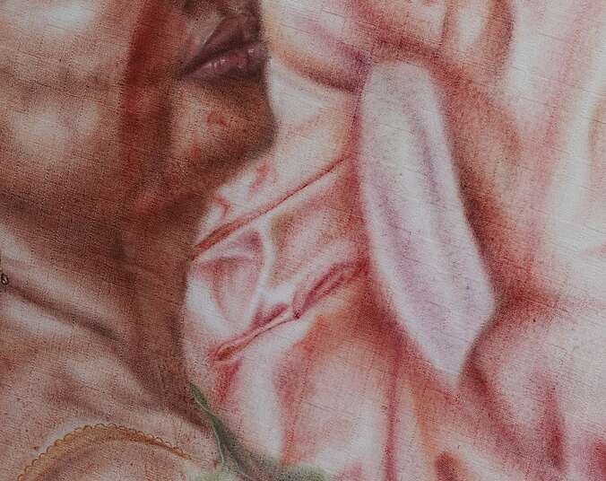 Kunstgemälde von Frau