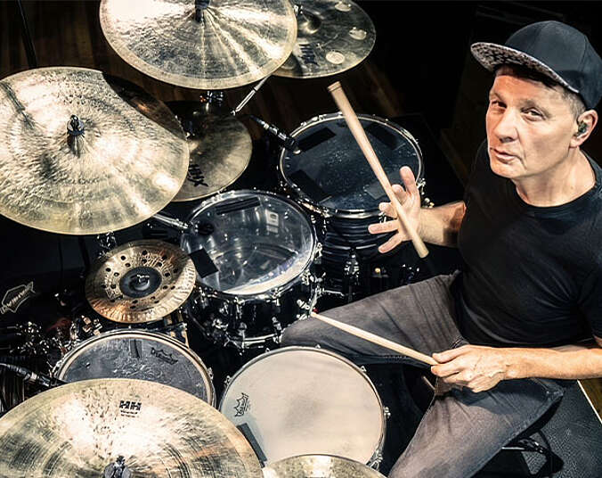 Ralf Gustke am Schlagzeug
