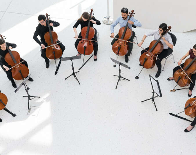 Acht Cellisten. (Foto: Johansen)